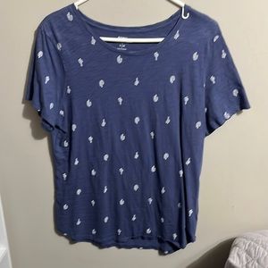 Blue cactus tee